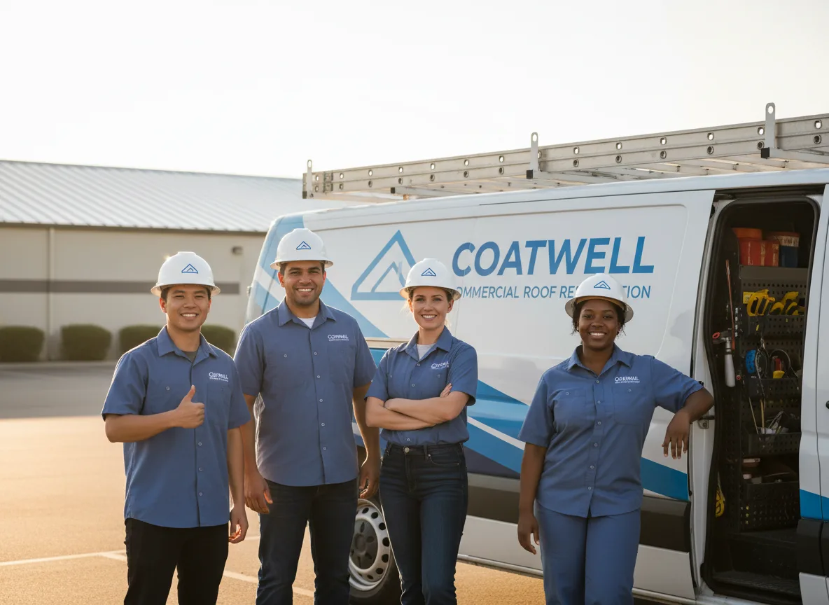 Commercial roof coating company in De Soto, WI